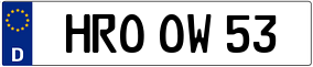Truck License Plate